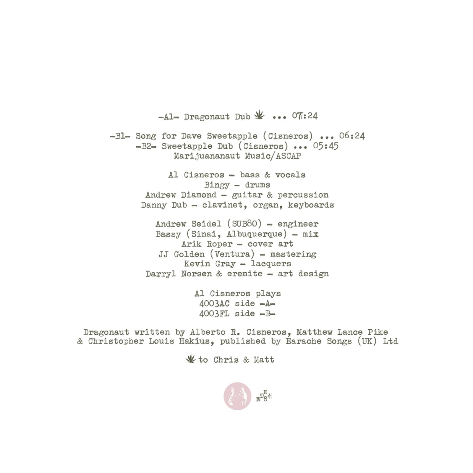 Al Cisneros - Dragonaut Dub
