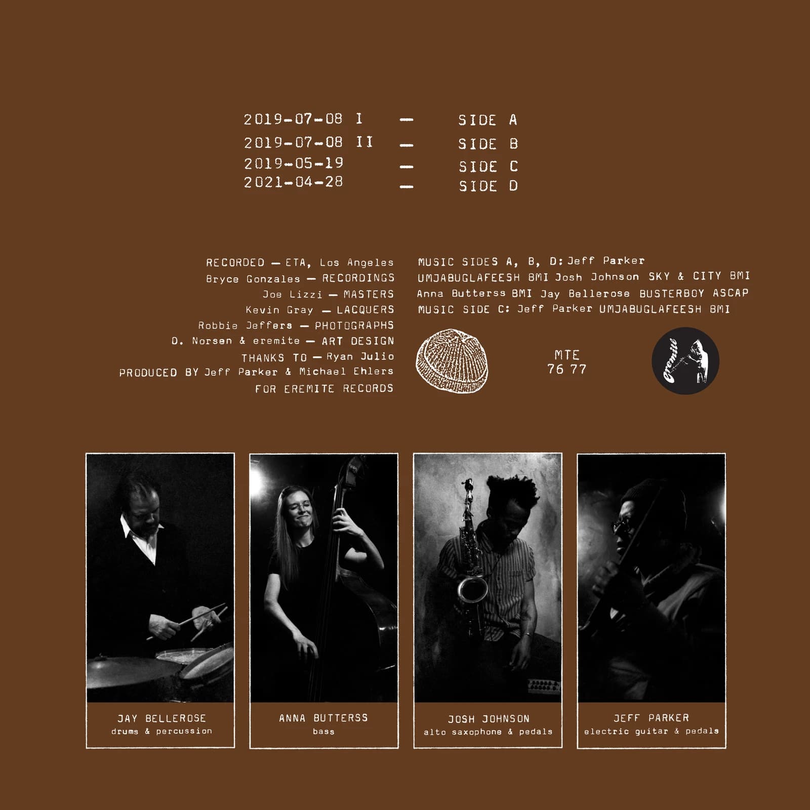 Jeff Parker ETA IVtet - Mondays at The Enfield Tennis Academy